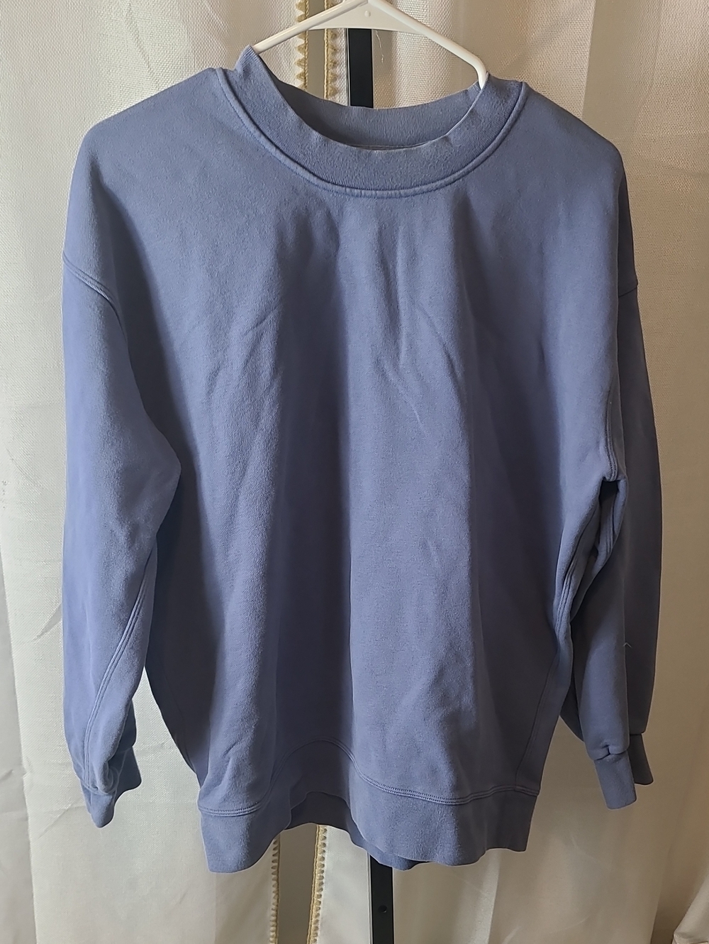 Lululemon Perfectly Oversized Crew Sweatshirt Sz 6 Lavender -blue - Picture 3 of 5